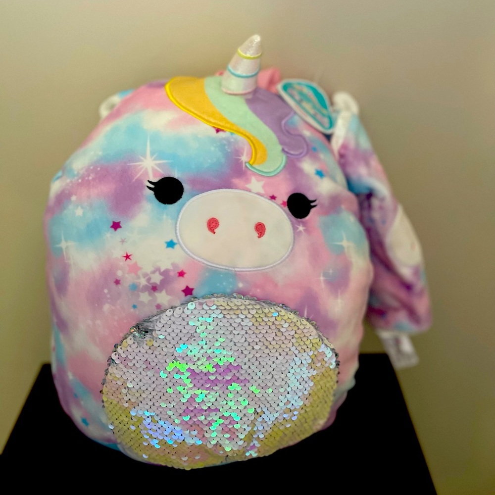 Unicorn Squishmallow Backpack and Pencil Case Set